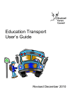 Education Transport User Guide