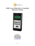 LDDC (Laser Diode Driver Controller) Operators Manual