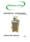 SMOKEMETER DX260/DX260BT OPERATORS MANUAL