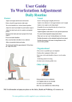 User Guide To Workstation Adjustment