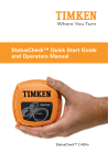 StatusCheck™ Quick Start Guide and Operators Manual
