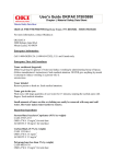 Okidata User's Guide OKIFAX 5750/5950 Material Safety Data Sheet