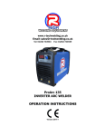 R-Tech ProArc135 Owners Manual 2014 - R