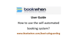 User Guide How to use the self
