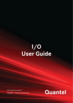 Quantel I/O User Guide