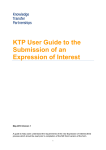 KTP User Guide to the Submission of an Expression of Interest