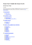 Grace User's Guide (for Grace