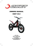 OWNERS MANUAL OSET 20.0
