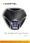 The Konftel 55 User Guide