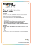 Take up tracker user guide – primary schools