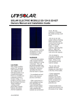 SOLAR ELECTRIC MODULE ES-124 & ES