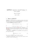 QARPACK: Quadratic Arnoldi Package v.2. User's Guide.