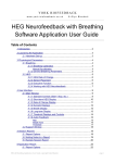 HEG Neurofeedback with Breathing Software Application User Guide