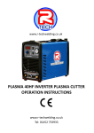 Plasma Cutter Owners Manual P40HF - R