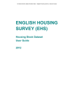 EHS Housing Stock User Guide 2012