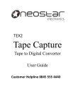 TEX2 Tape to Digital Converter User Guide