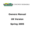 Owners Manual UK Version Spring 2005