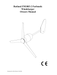 Rutland FM1803-2 Furlmatic Windcharger Owners Manual