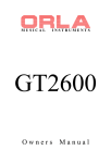 GT2600 Owners Manual