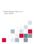 SPSS Statistics Base 17.0 User's Guide