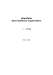 ePortfolio User Guide for Supervisors
