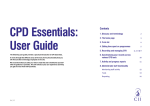 CPD Essentials: User Guide