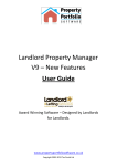 Landlord Property Manager V9 – New Features User Guide