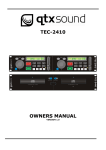 TEC-2410 OWNERS MANUAL