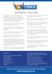 Auto Battery - User Guide www.cybercig.co.uk