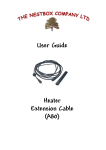 User Guide Heater Extension Cable (A80)
