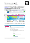 My account user guide - existing Citizen Account users pre 14th July