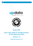 Basic User guide for managing School AD integrated filtering policies