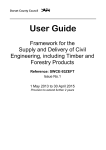 User Guide - Supplying the South West