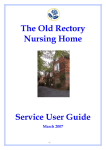 The Old Rectory Nursing Home Service User Guide