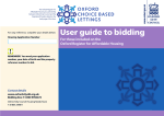 User guide to bidding