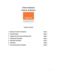 Online Timesheets User Guide