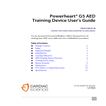 Powerheart&reg; G5 AED Training Device User's Guide