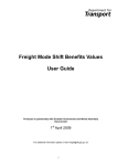 Freight mode shift benefits values user guide
