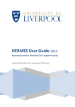 HERMES User Guide 2015 - University of Liverpool