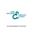 Anonymised Register V1.0 User Guide