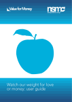 Watch our weight for love or money: user guide