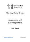 eAssessment and Evidence Portfolio User Guide