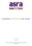 Customer Self Service User Guide