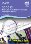 VQ Finder User's Guide - NHS Education for Scotland