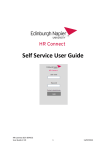 Self Service User Guide - Staff Intranet