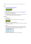 WARPit User guide for Acquiring and Uploading Items