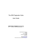 The SRS Pagination Suite User Guide - Insight Statistical Consulting