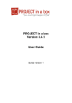PROJECT in a box Version 3.4.1 User Guide