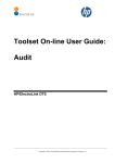 Toolset On-line User Guide