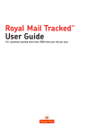 Royal Mail Tracked™ User Guide